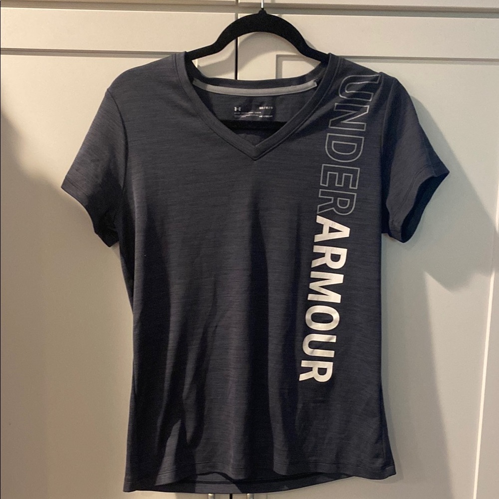 Under Armour Gray Fitted Short Sleeve T-Shirt